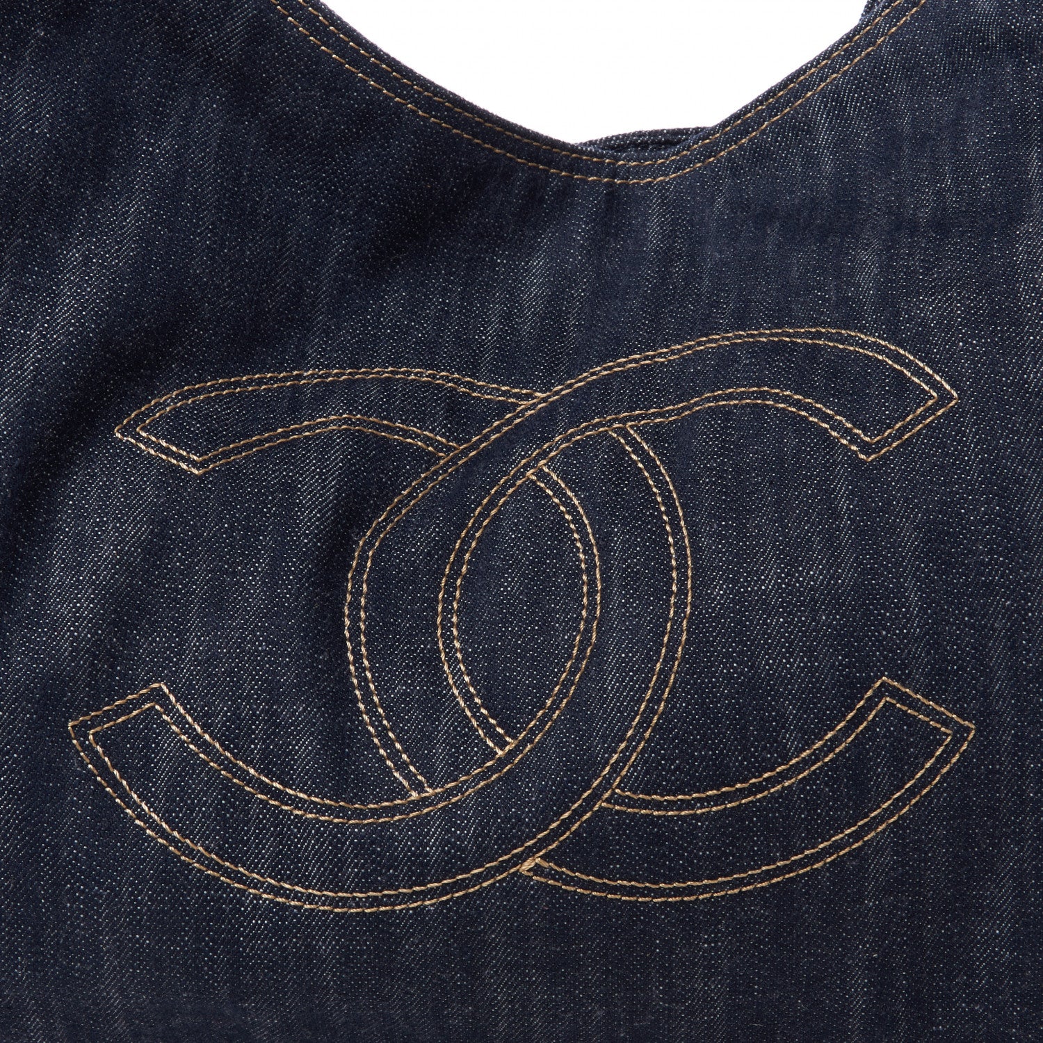 Chanel Denim XL Coco Cabas Tote Blue 6 of 9