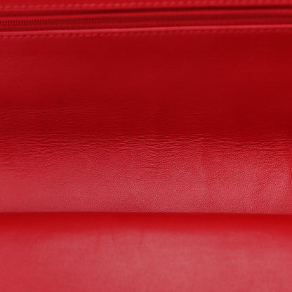 Chanel Patent Quilted Maxi Double Flap Red 13 of 14