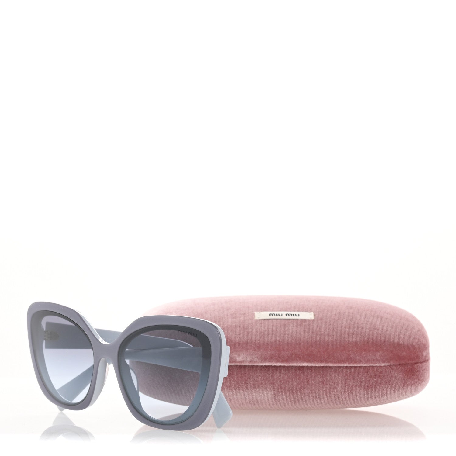 Miu Miu Acetate Cat Eye Sunglasses SMU06X-A Light Blue 9 of 9