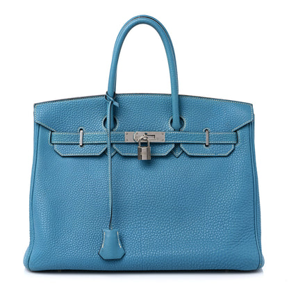 Hermes Togo Birkin 35 Blue Jean 1 of 18