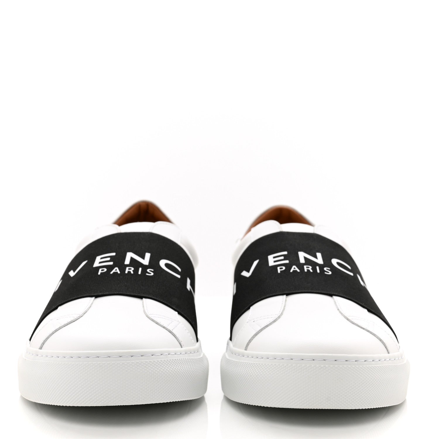 Givenchy Calfskin Band Logo Mens Urban Street Sneakers 45 White Black 2 of 9