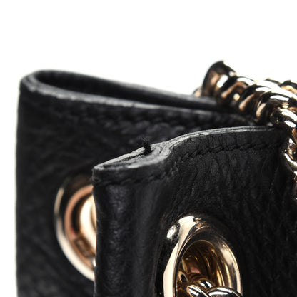 Gucci Pebbled Calfskin Medium Soho Chain Shoulder Bag Black 14 of 18