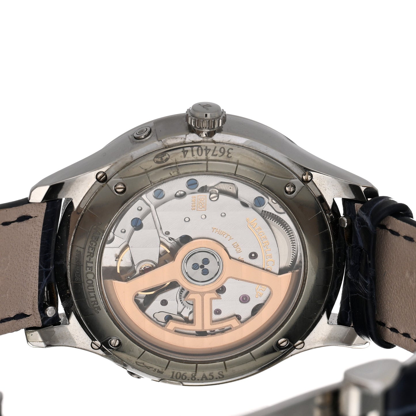 Stainless Steel Alligator 36mm Master Ultra Thin Moon Automatic Watch Q1248420