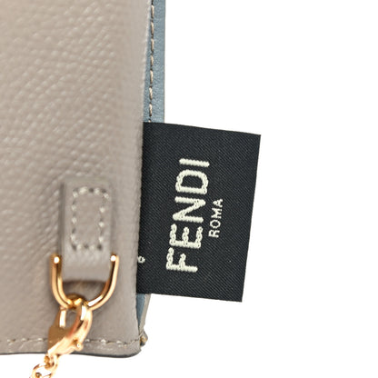 Fendi Vitello Cruise F is Fendi Geometric Flap Wallet on Chain Tortora 10 of 11