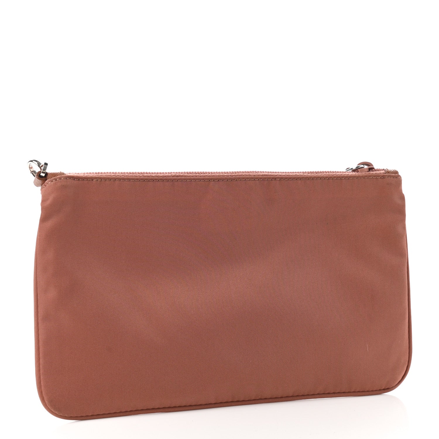 Prada Tessuto Nylon Saffiano Wristlet Papaya 3 of 8