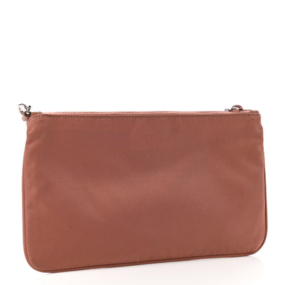Prada Tessuto Nylon Saffiano Wristlet Papaya 3 of 8
