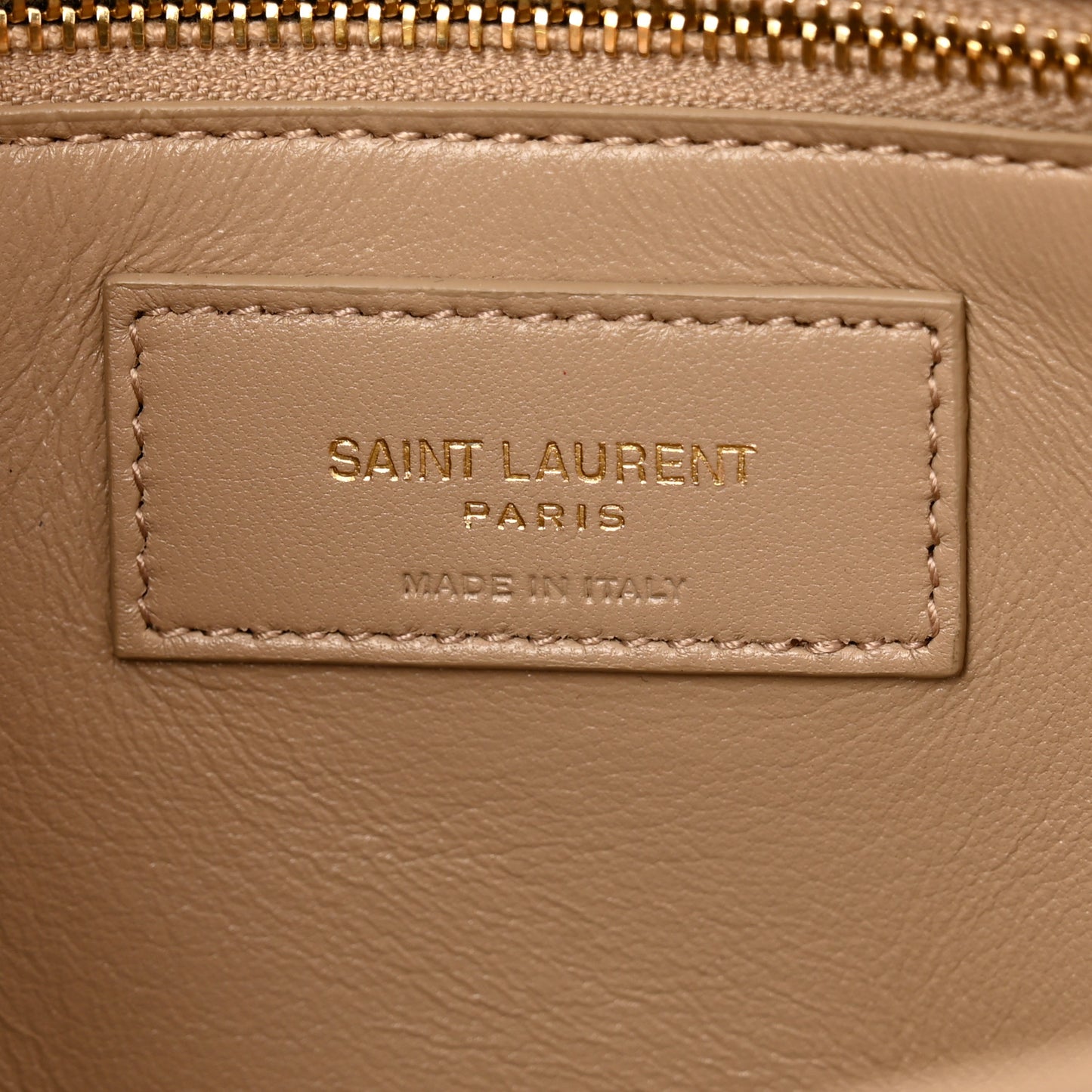Smooth Calfskin Le Maillon Satchel Dark Beige