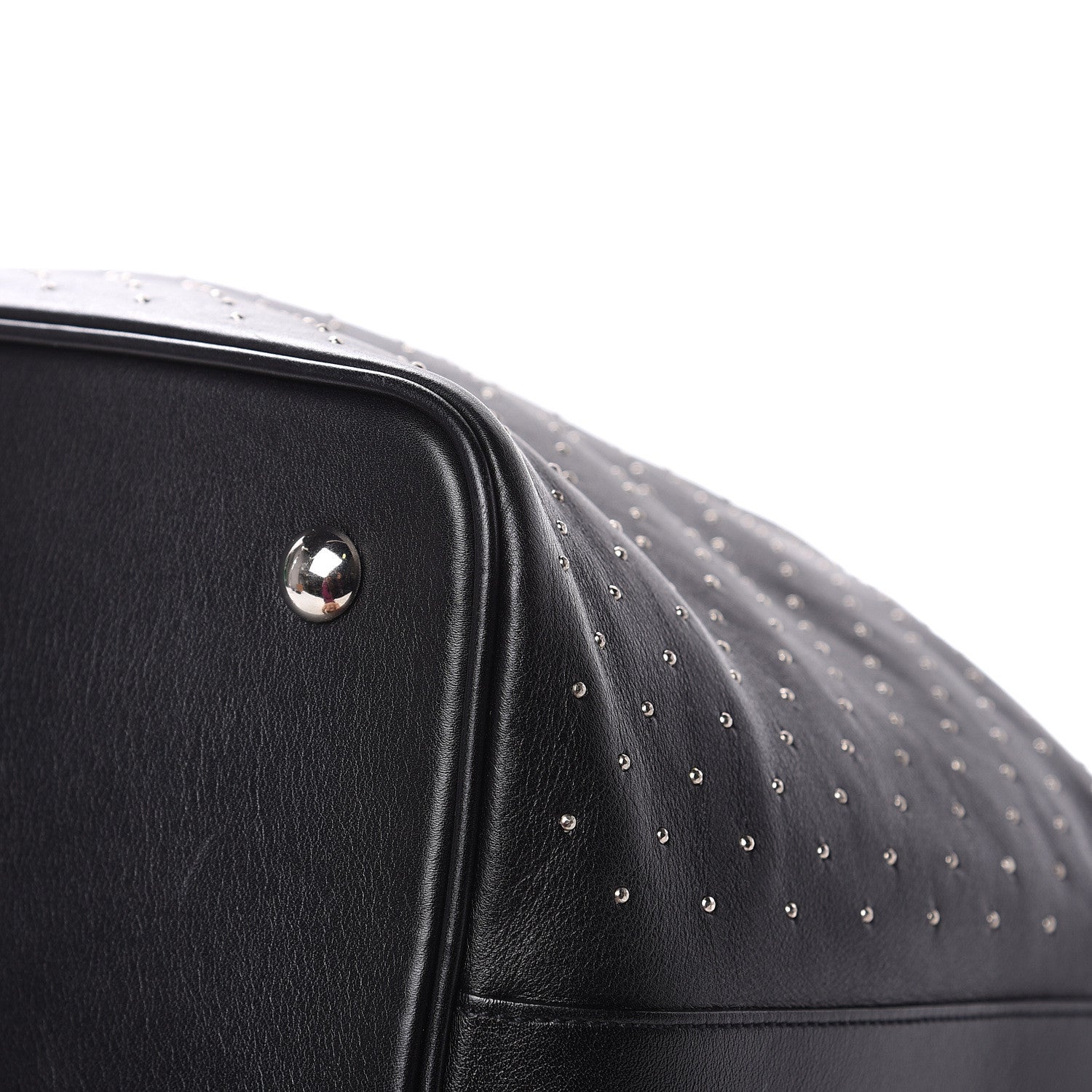 Saint Laurent Calfskin Studded Medium Emmanuelle Bucket Bag Black 15 of 15