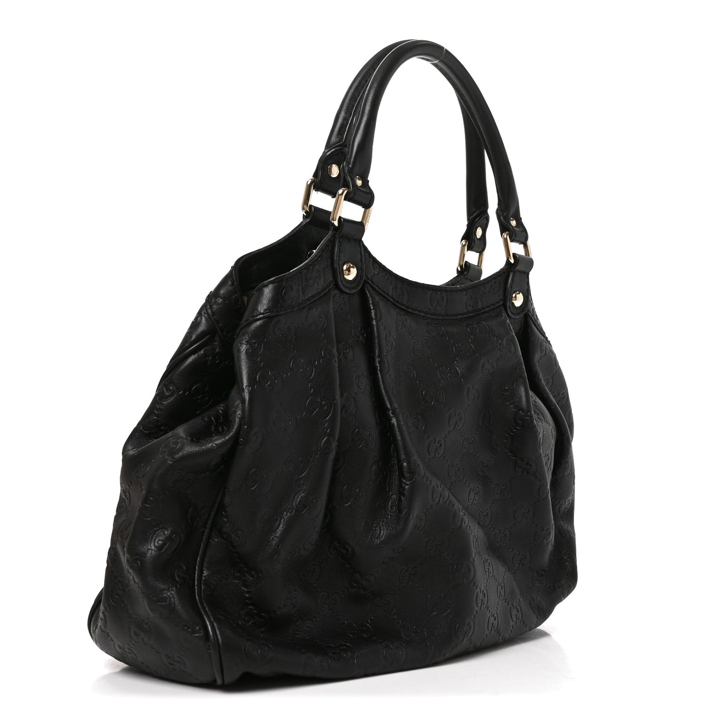 Guccissima Medium Sukey Tote Black