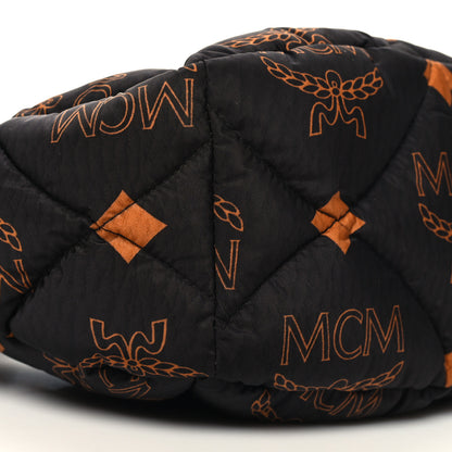 MCM Maxi Visetos Nylon Quilted Mini Aren Hobo Black 9 of 10