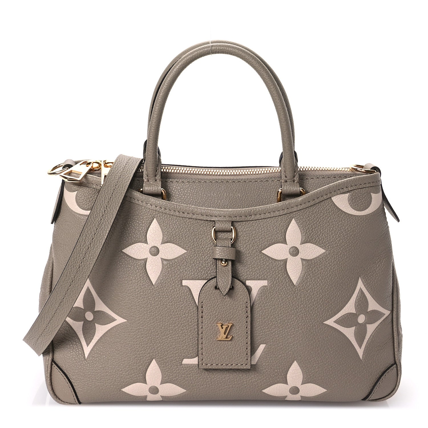 Louis Vuitton Empreinte Monogram Giant Trianon PM Tourterelle Creme 1 of 9