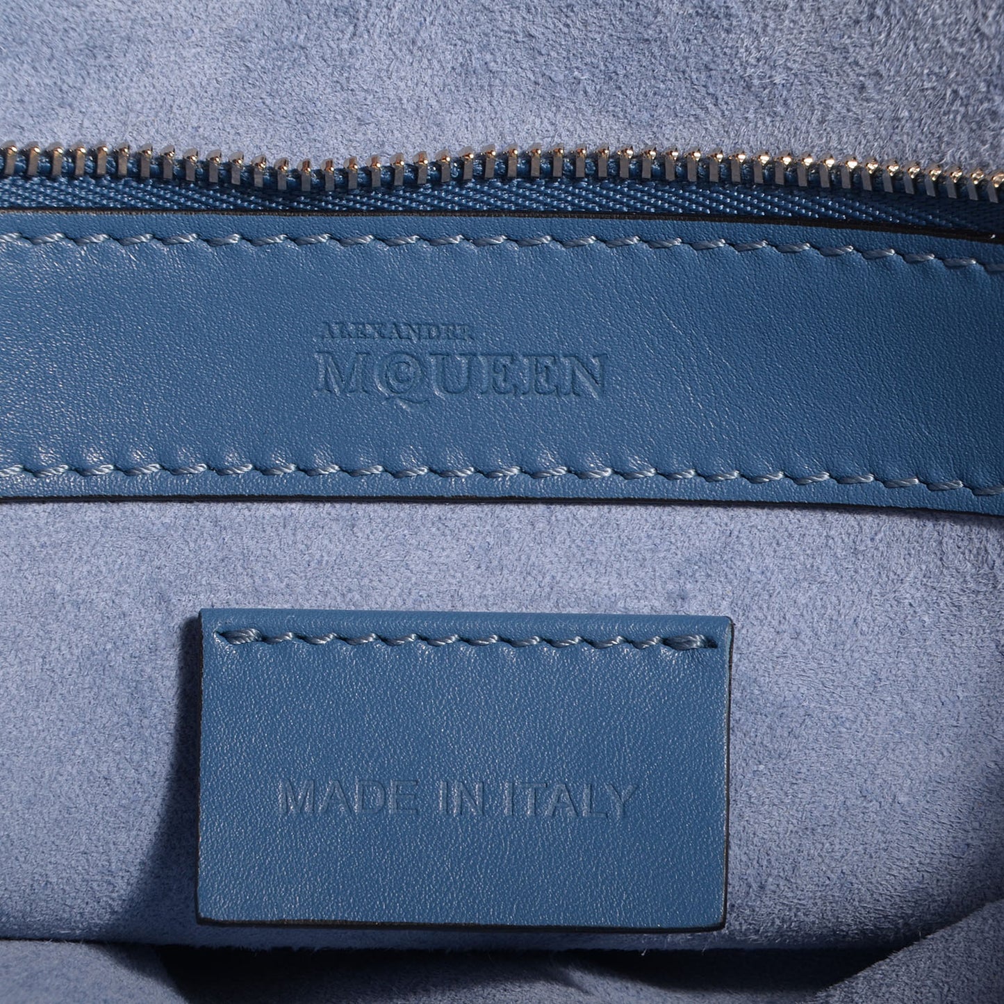 Calfskin Heroine Open Tote Blue