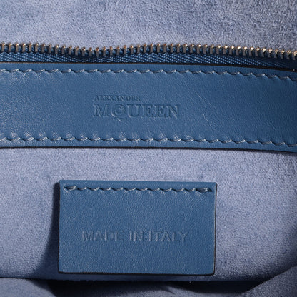 Alexander McQueen Calfskin Heroine Open Tote Blue 6 of 10
