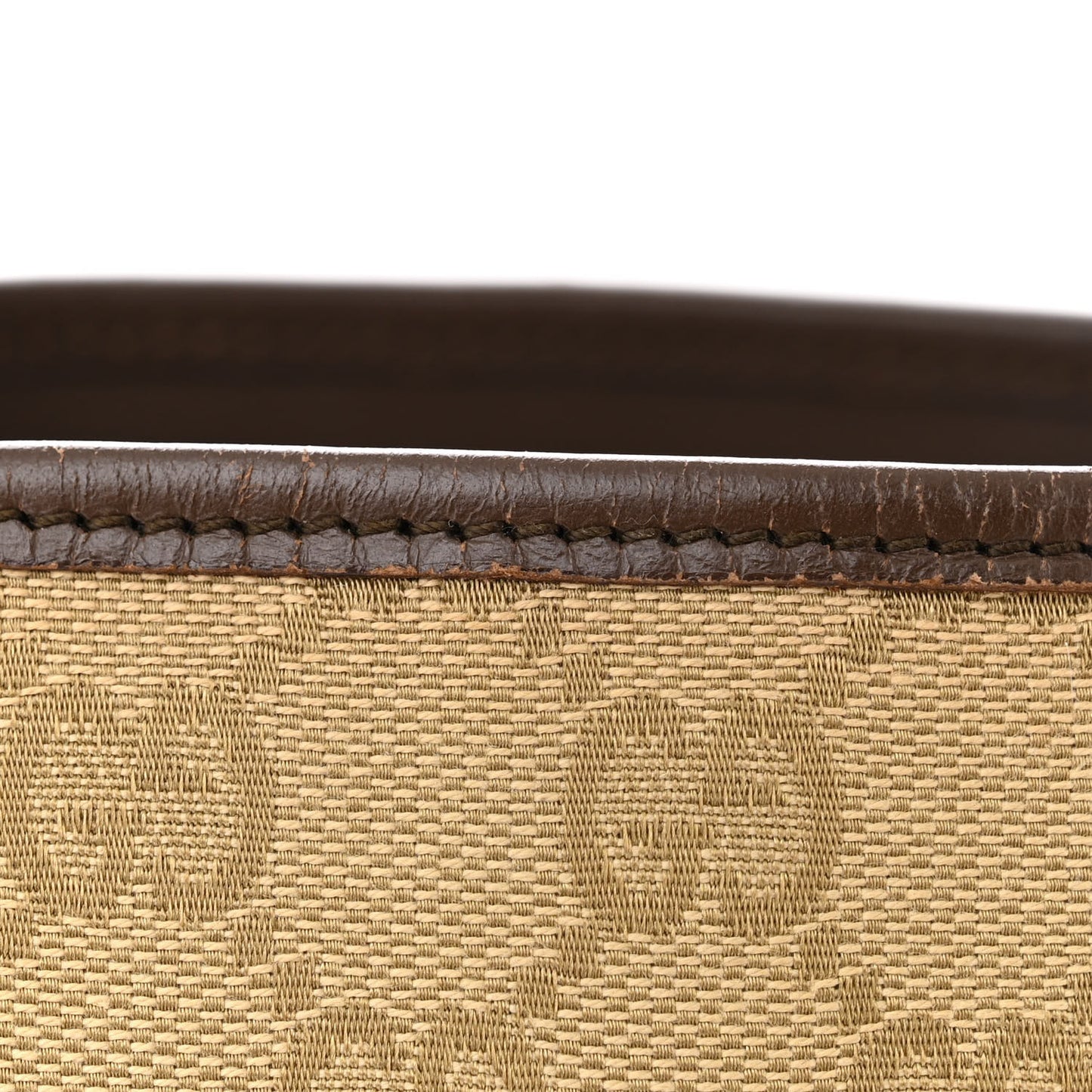 Monogram Small Bucket Tote Beige Dark Brown