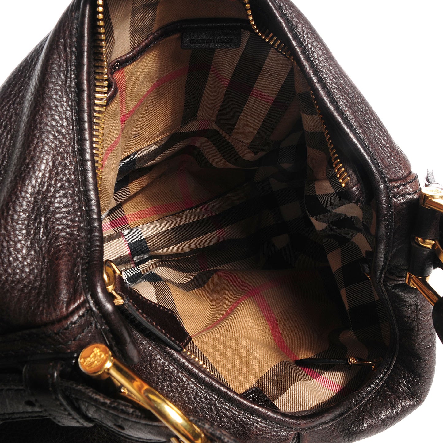 Leather Malika Hobo Dark Brown