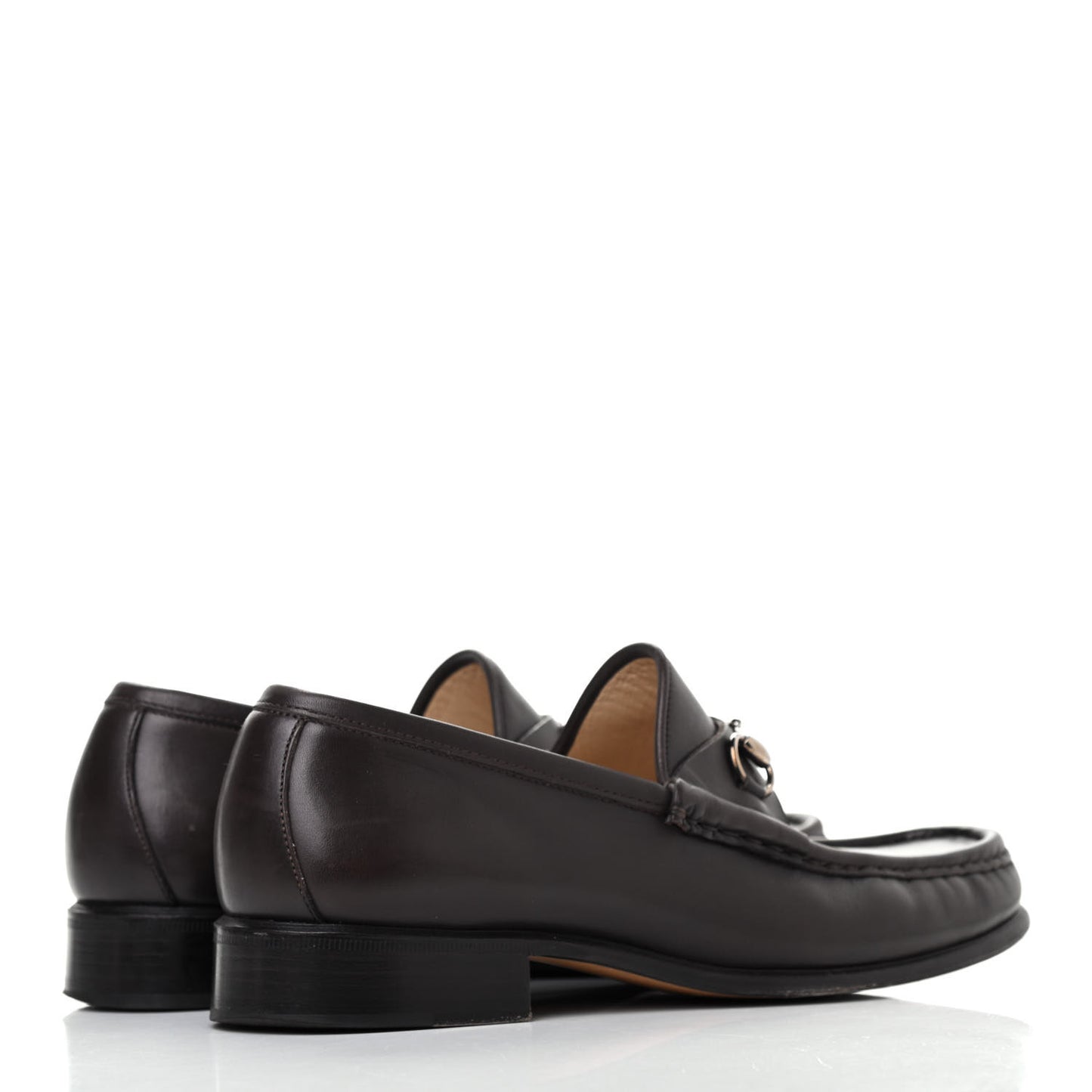 Calfskin Horsebit Loafers 38 Dark Brown