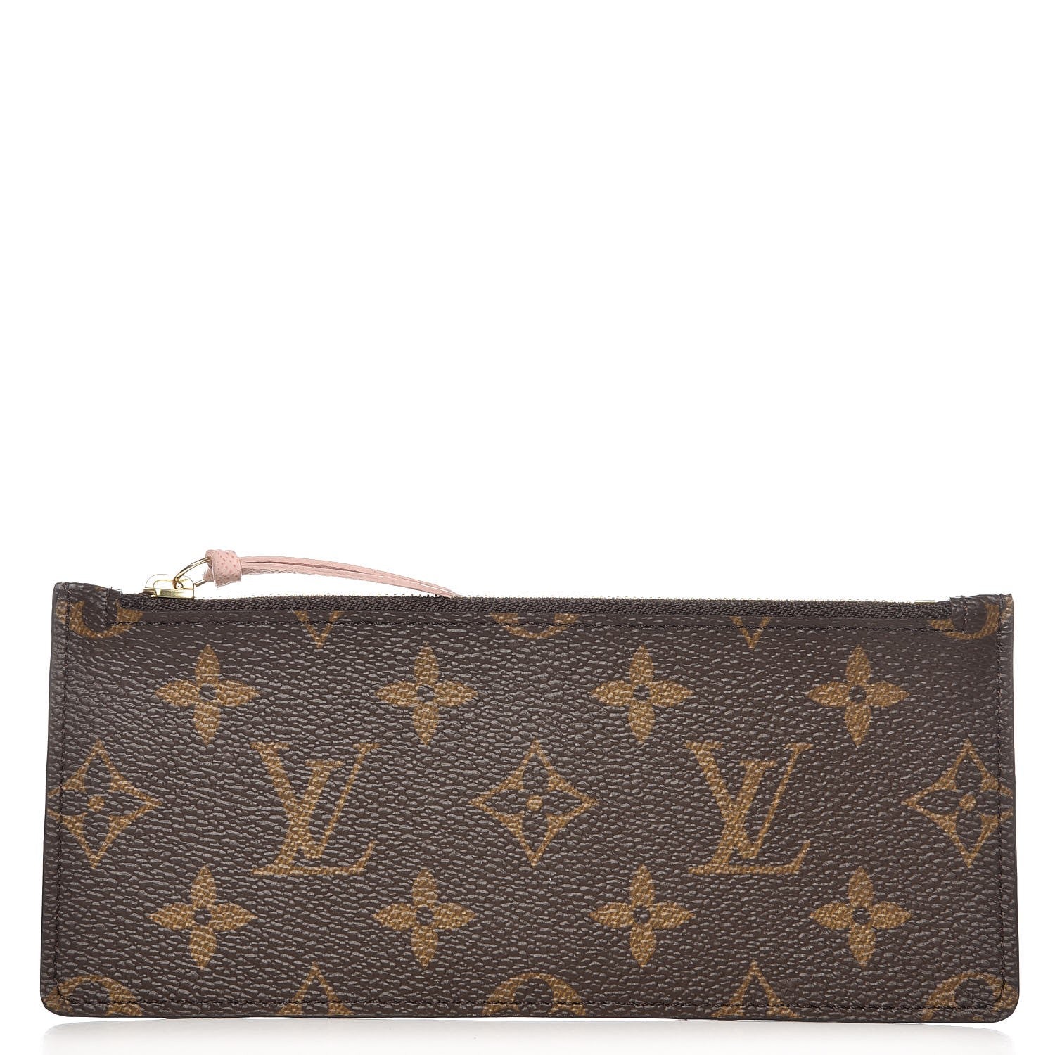Louis Vuitton Monogram Felicie Chain Wallet Zippered Insert Rose Ballerine 1 of 6