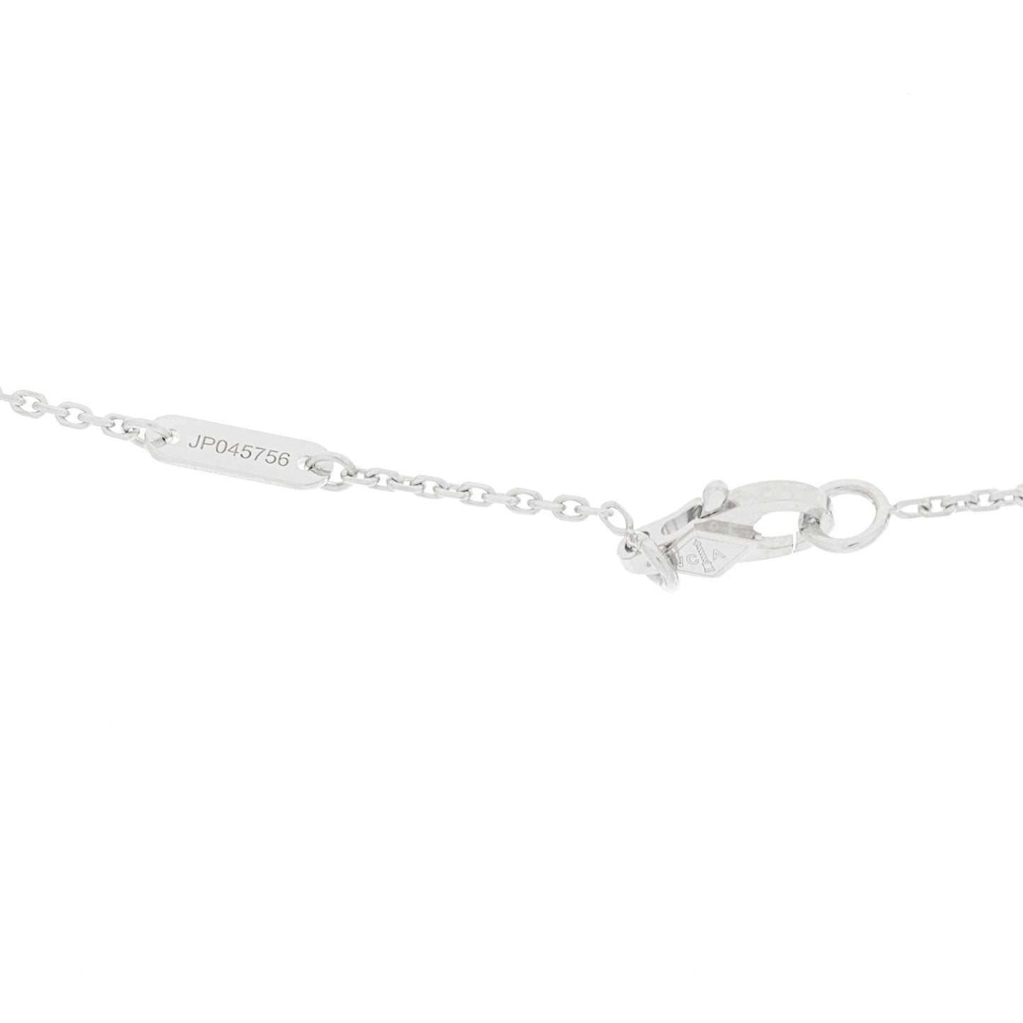 18K White Gold Diamond Mini Frivole Pendant Necklace