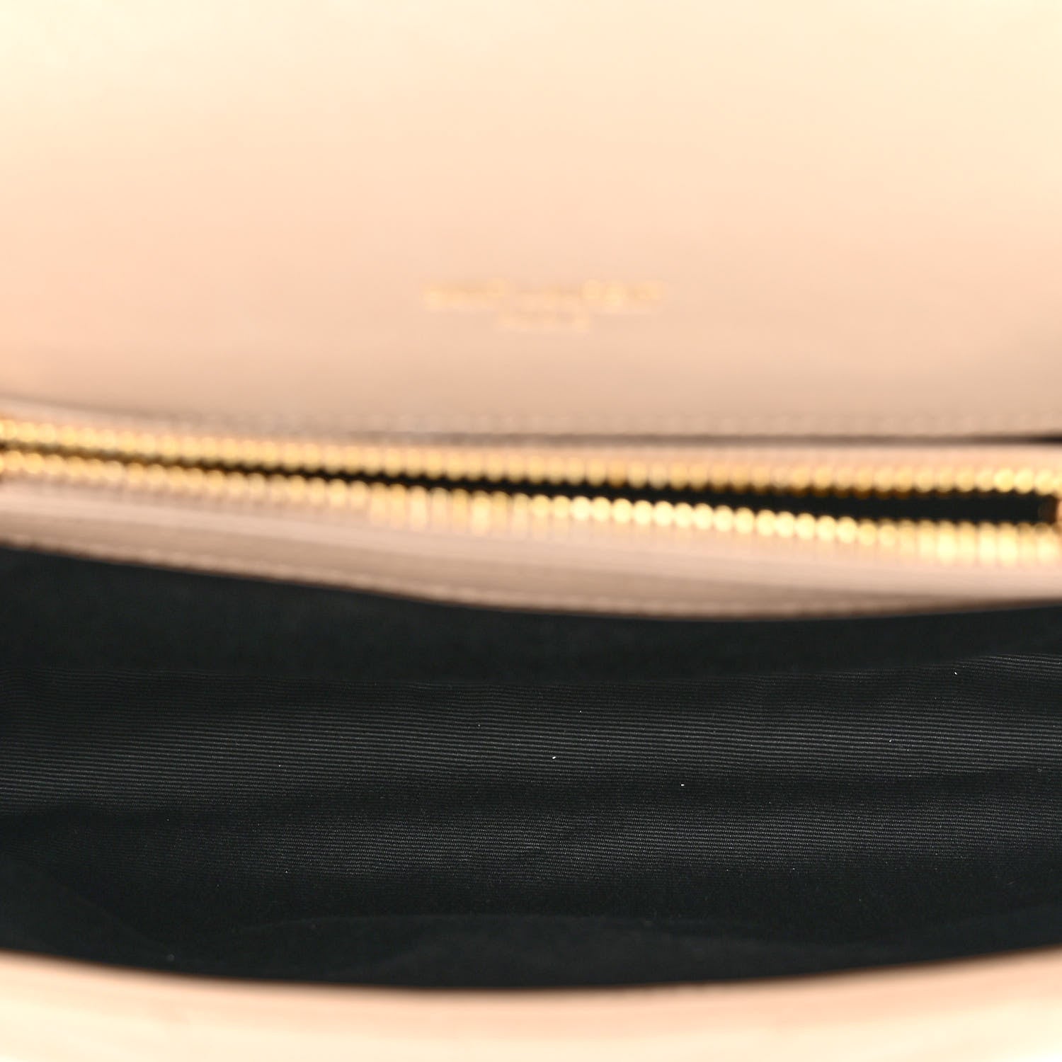 Saint Laurent Sheepskin Matelasse Chevron Monogram Medium College Bag Dark Beige 4 of 9