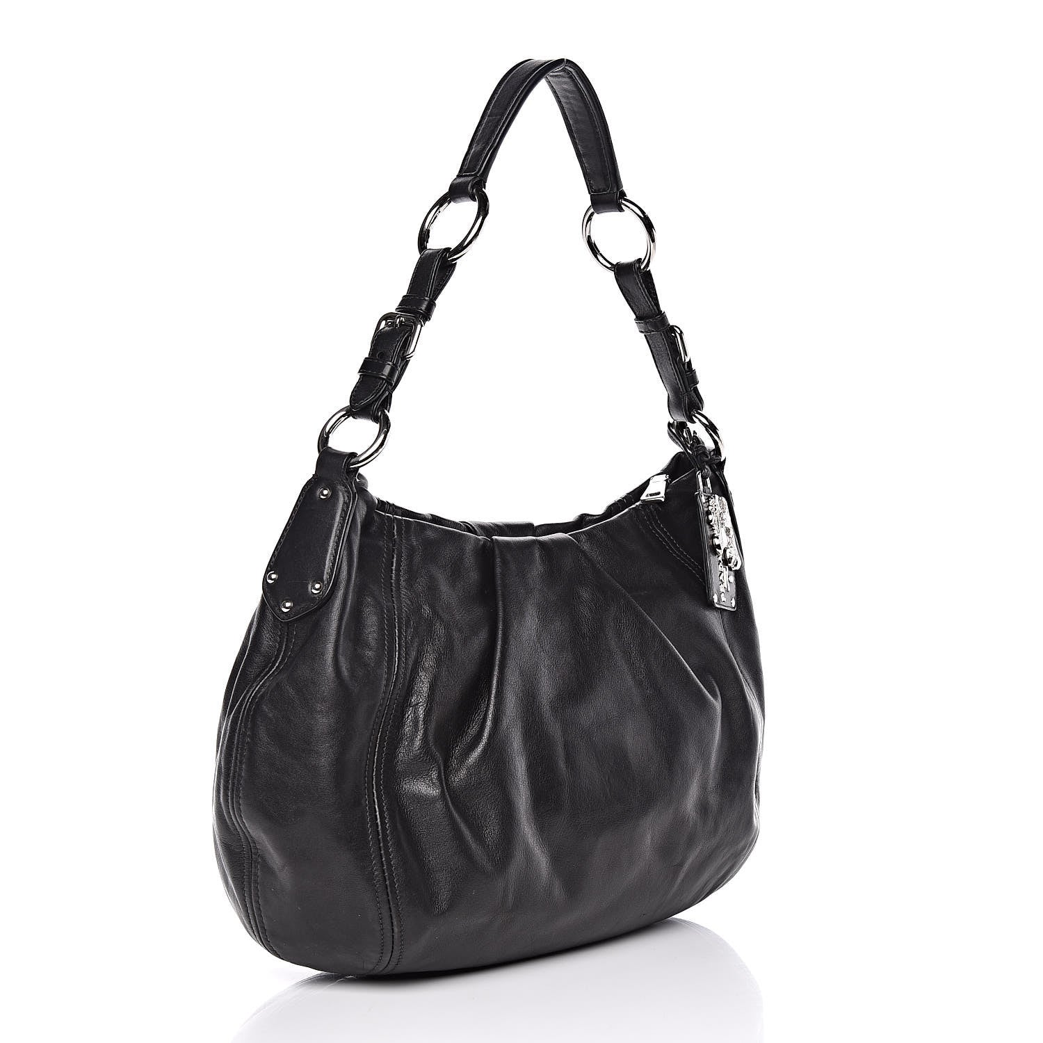 Prada Soft Calf Hobo Black 3 of 14