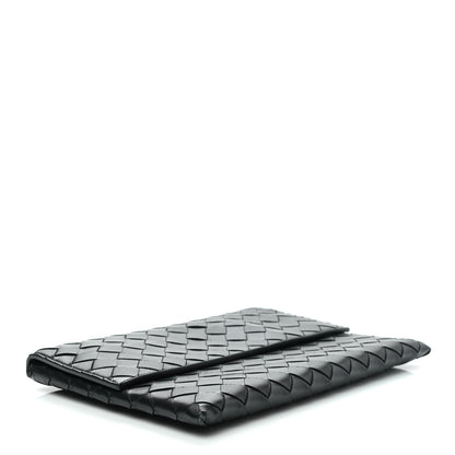 Bottega Veneta Nappa Intrecciato Flap Pouch Black 4 of 7