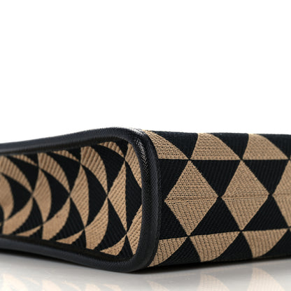 Prada Jacquard Saffiano Triangolo Symbole Embroidered Micro Tote Black Corda 6 of 7