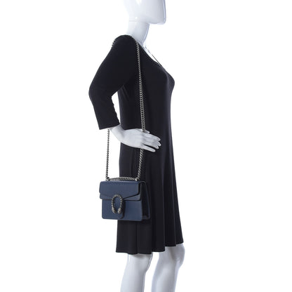 Gucci Dollar Calfskin Crystal Mini Dionysus Shoulder Bag Blue Agata Montana Sapphire 2 of 15