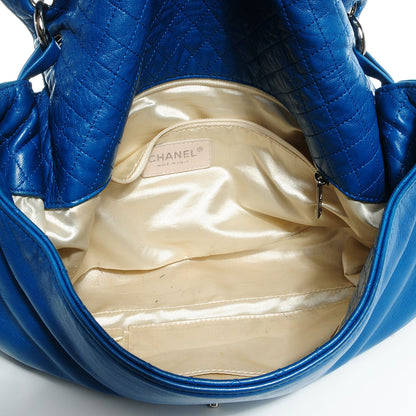 Chanel Lambskin Soft and Chain Large Flap Blue 6 of 8