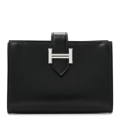 Hermes Box Bearn Card Holder Wallet Black 1 of 8