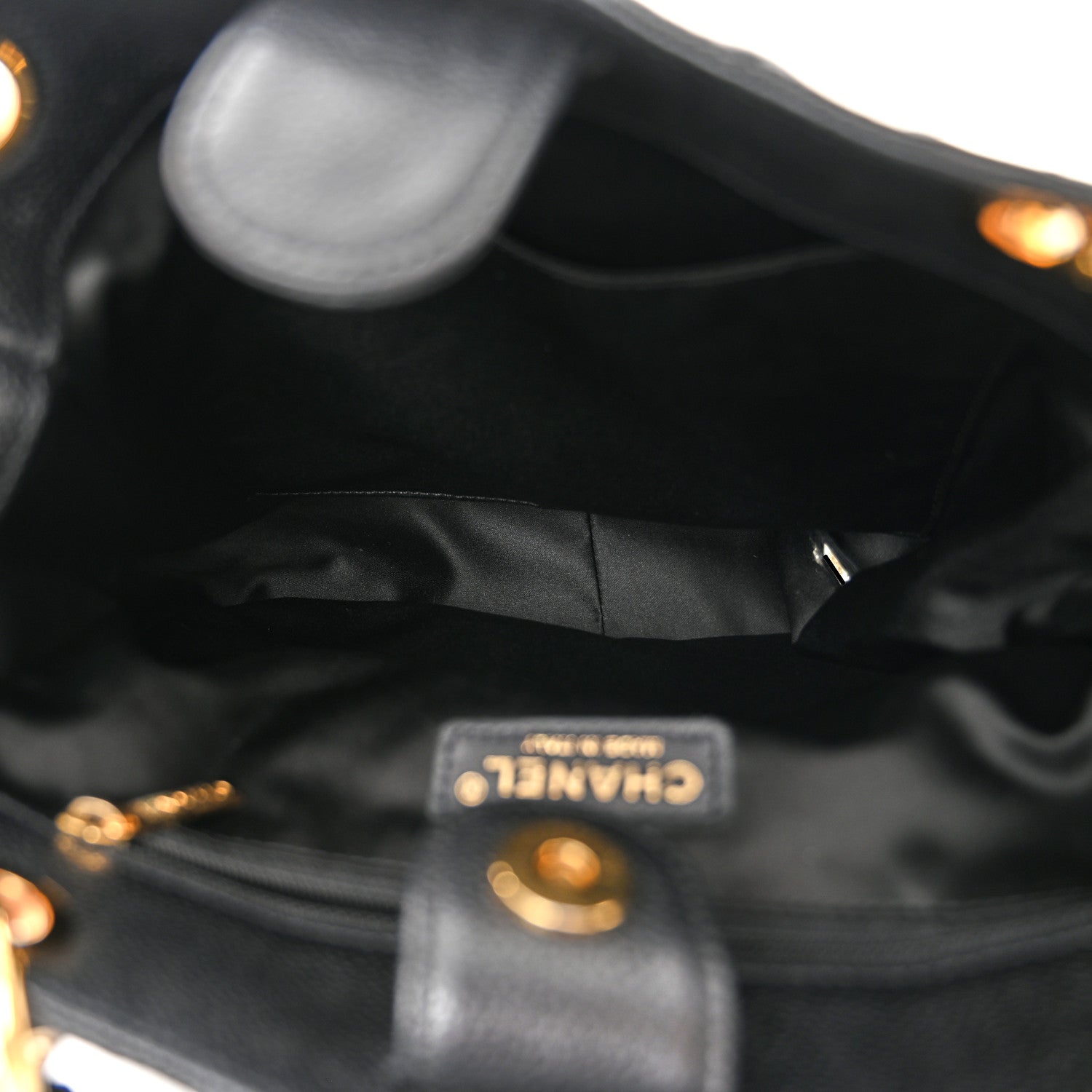 Chanel Caviar Quilted Petit Shopping Tote PST Black 4 of 10
