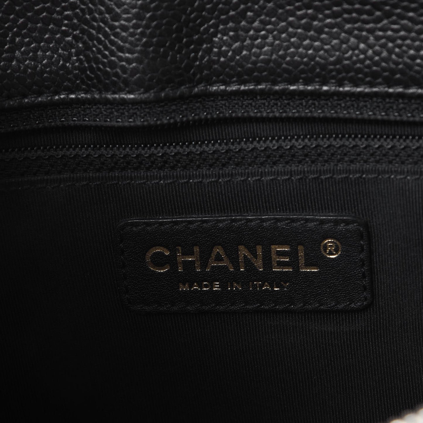 Caviar Quilted Grand Shopping Tote GST Black