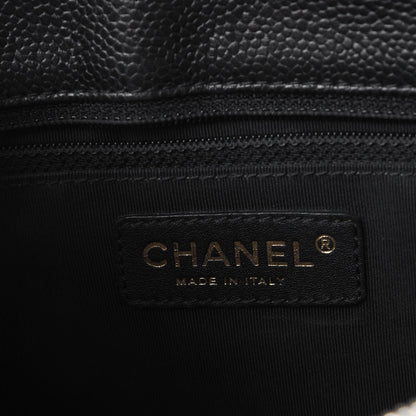 Chanel Caviar Quilted Grand Shopping Tote GST Black 6 of 9