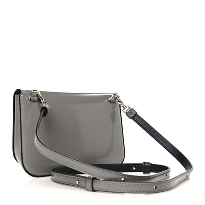 Prada Spazzolato Mini Flap Bag With Strap Marmo 3 of 9