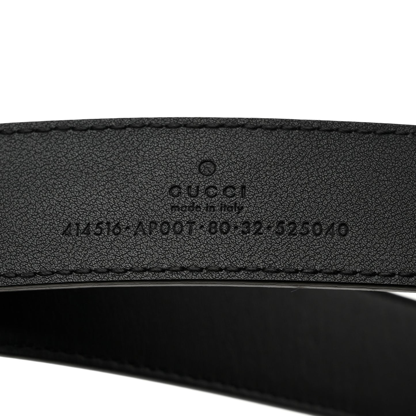 Calfskin Double G 30mm Belt 80 32 Black