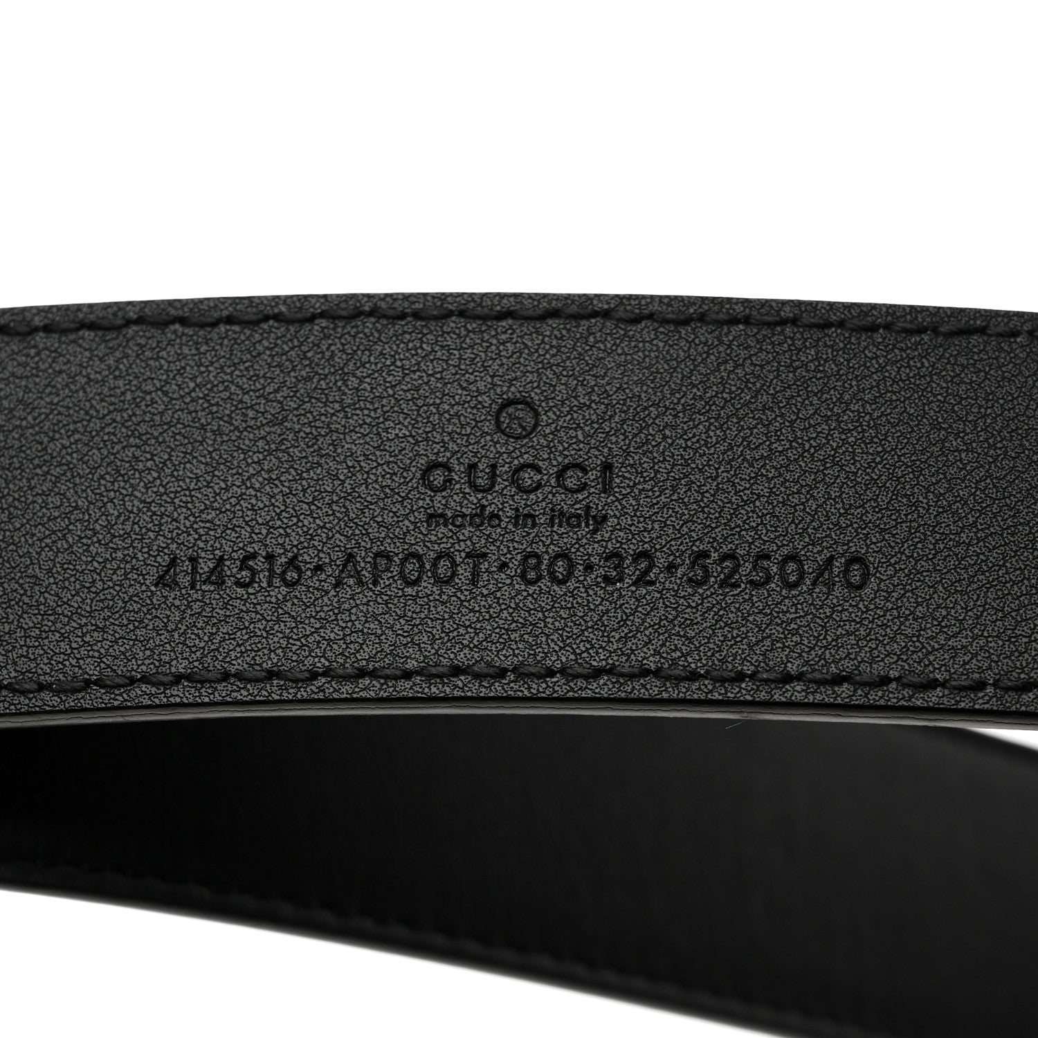 Gucci Calfskin Double G 30mm Belt 80 32 Black 3 of 5