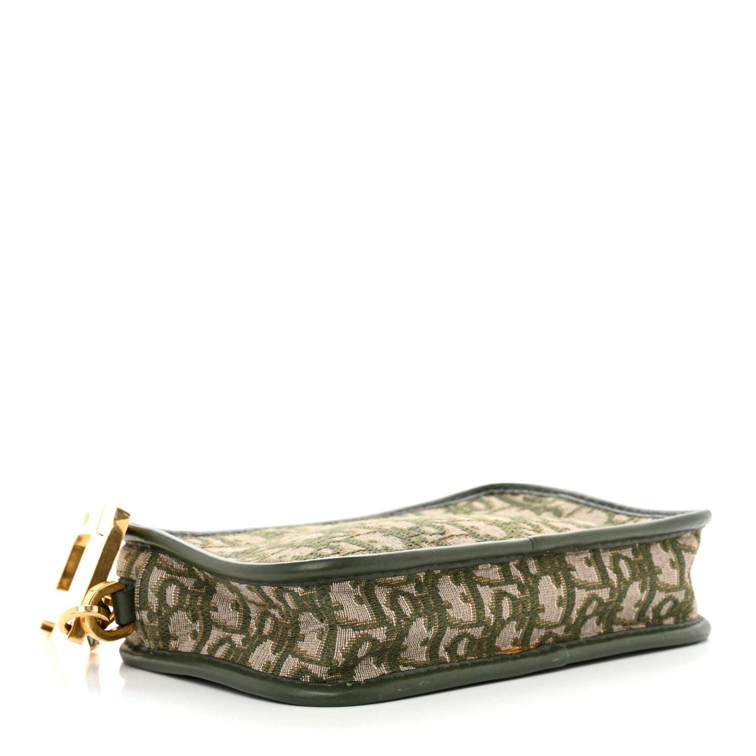 Christian Dior Oblique Diorquake Clutch Green 3 of 12