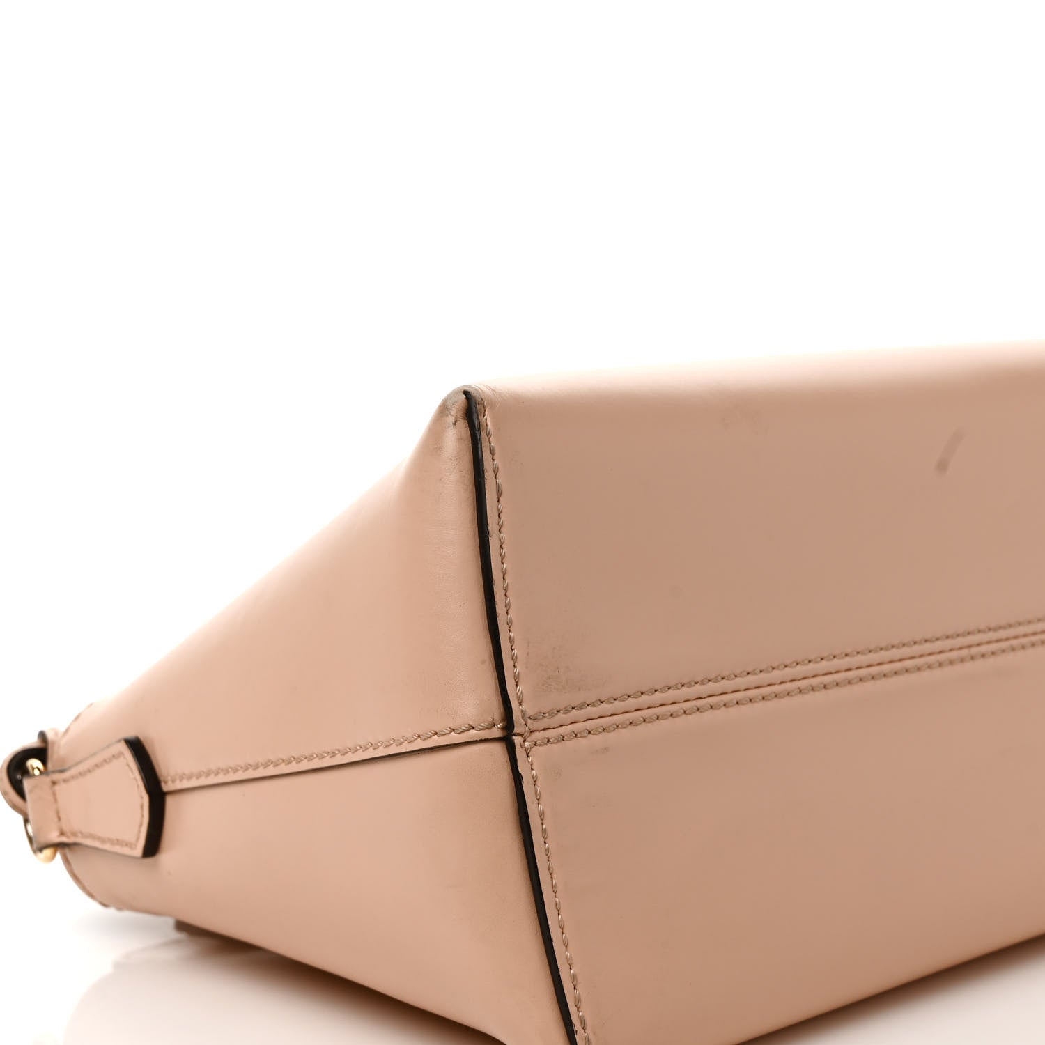 Fendi Vitello King Logo Embossed Medium By The Way Boston Bag Light Rose 8 of 13