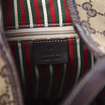 Gucci Monogram Medium New Britt Hobo Dark Brown 6 of 12