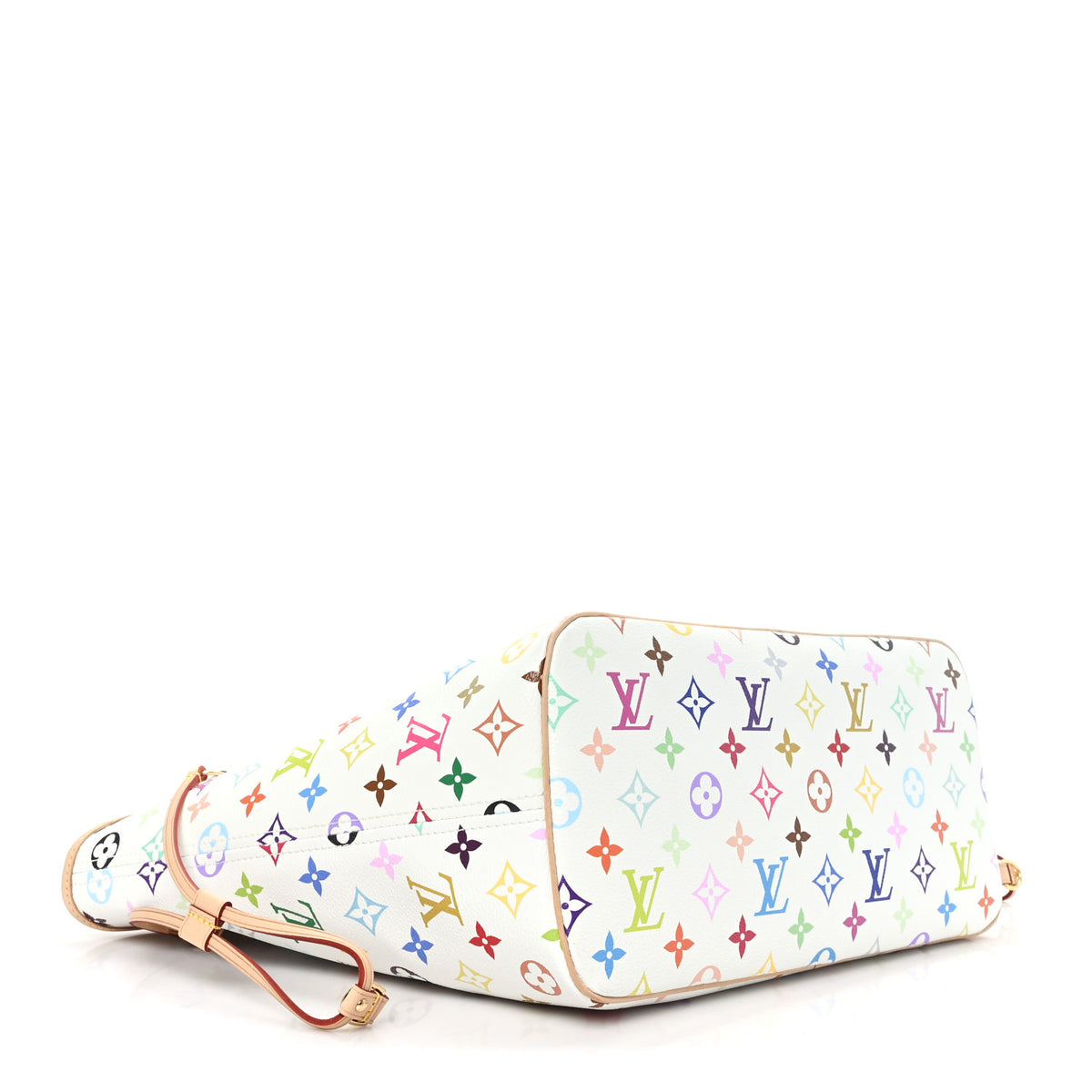 Louis Vuitton LV X TM Monogram Multicolor Neverfull MM White 5 of 10