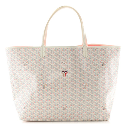 Goyard Goyardine Saint Louis Claire Voie GM White Pink 1 of 11