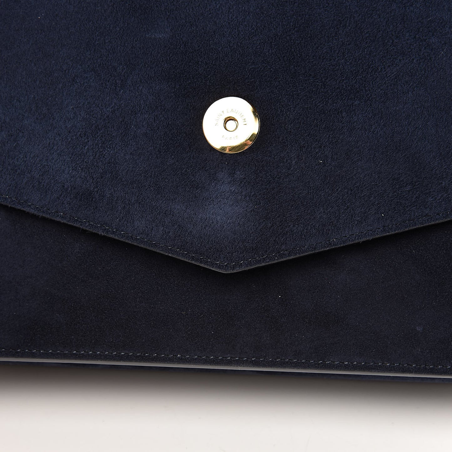 Suede Sulpice Monogram Medium Shoulder Bag Navy