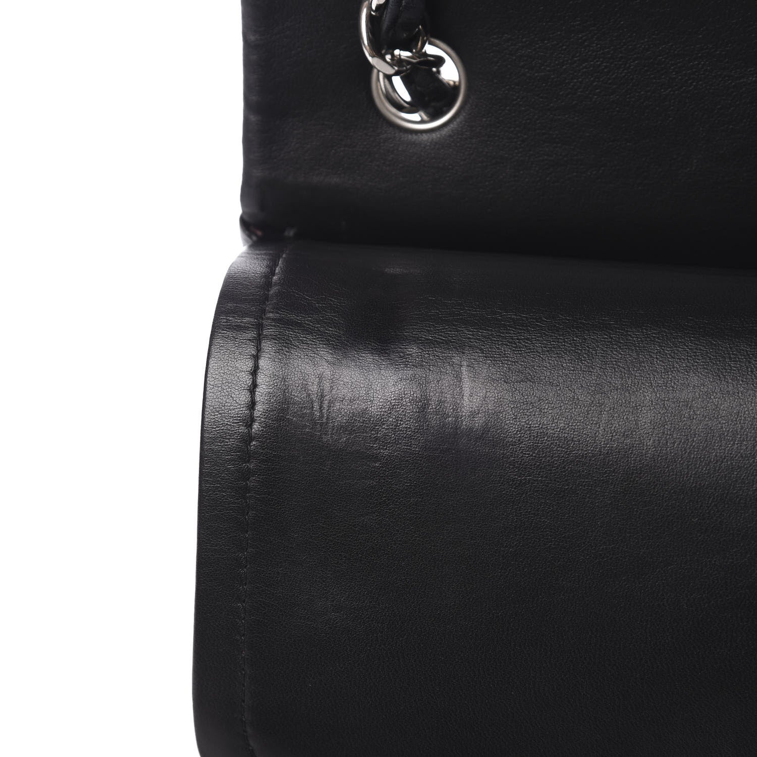 Chanel Lambskin Quilted Jumbo Double Flap Black 18 of 23