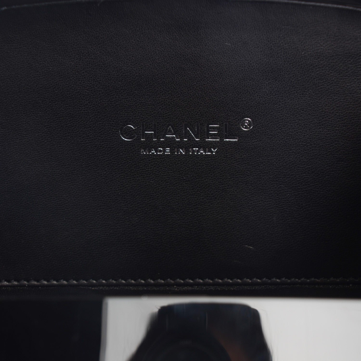 Chanel Plexiglass Compact Box Clutch Black 6 of 8