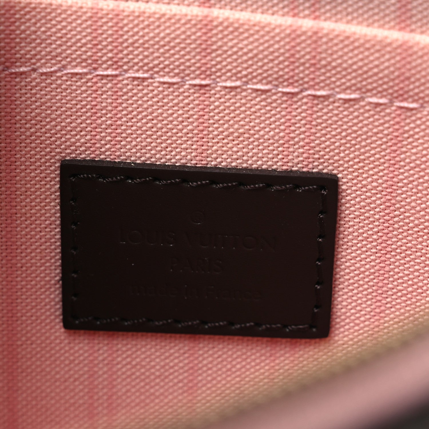 Louis Vuitton Damier Ebene Neverfull MM GM Pochette Rose Ballerine 6 of 10