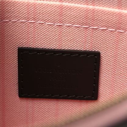 Louis Vuitton Damier Ebene Neverfull MM GM Pochette Rose Ballerine 6 of 10