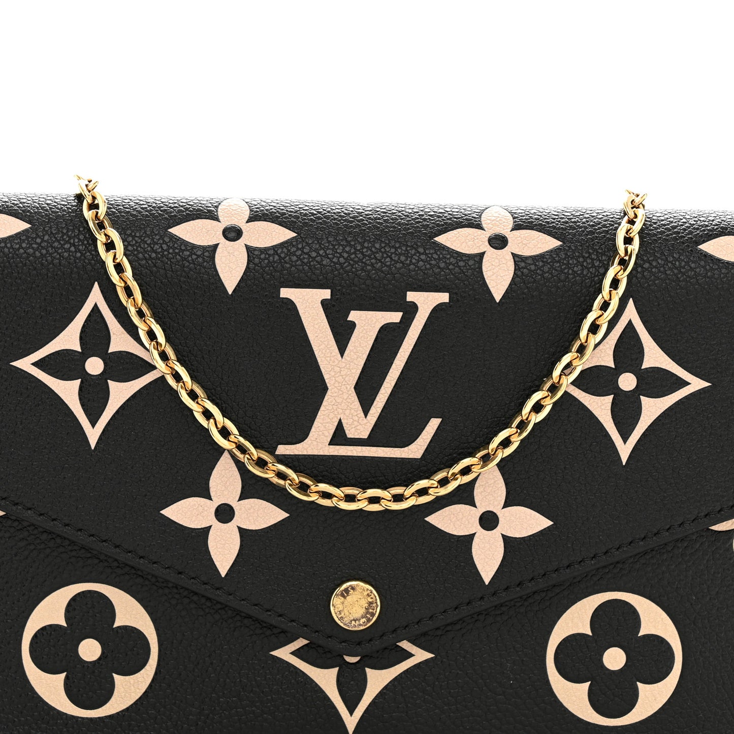 Empreinte Monogram Giant Felicie Pochette Black Beige