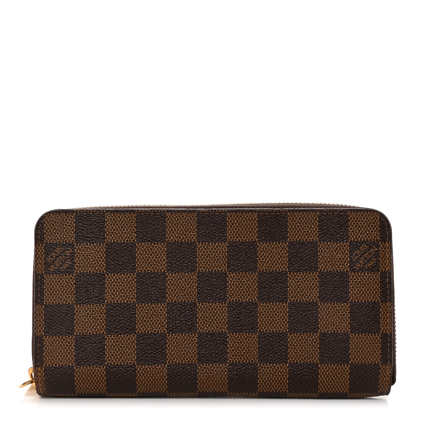 Damier Ebene Zippy Wallet Rose Ballerine