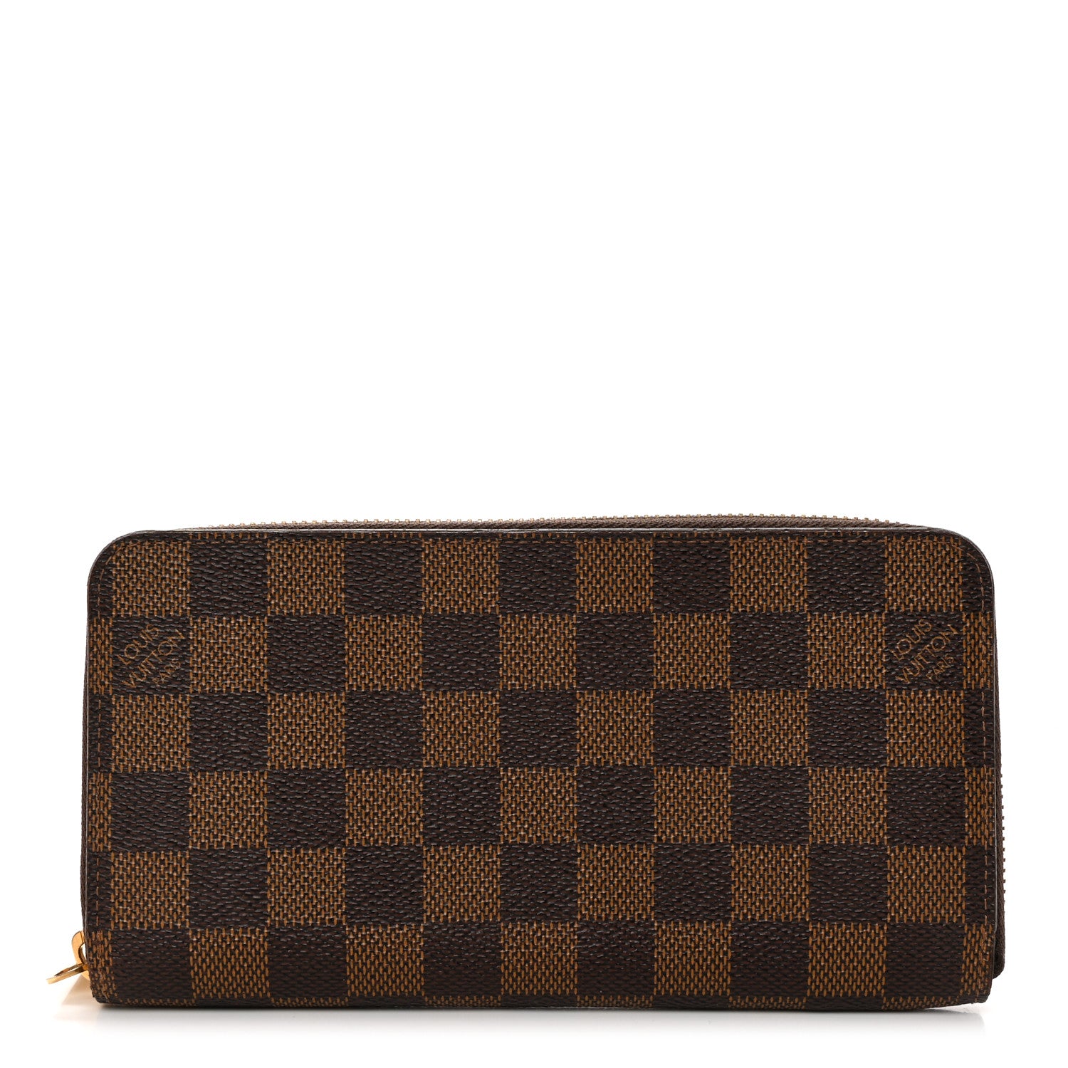 Louis Vuitton Damier Ebene Zippy Wallet Rose Ballerine 1 of 13