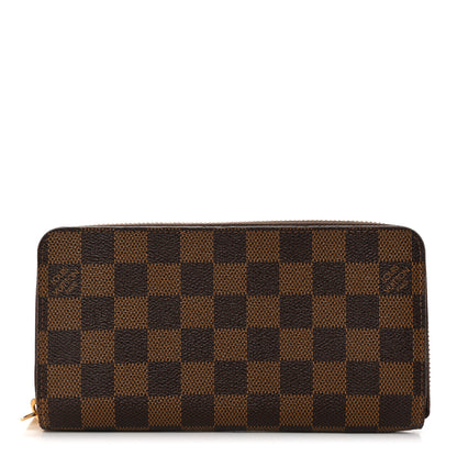 Louis Vuitton Damier Ebene Zippy Wallet Rose Ballerine 1 of 13