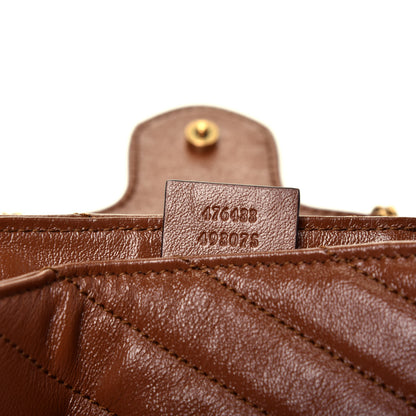Gucci Azalea Calfskin Matelasse Diagonal Super Mini GG Marmont Shoulder Bag Cuir 7 of 9